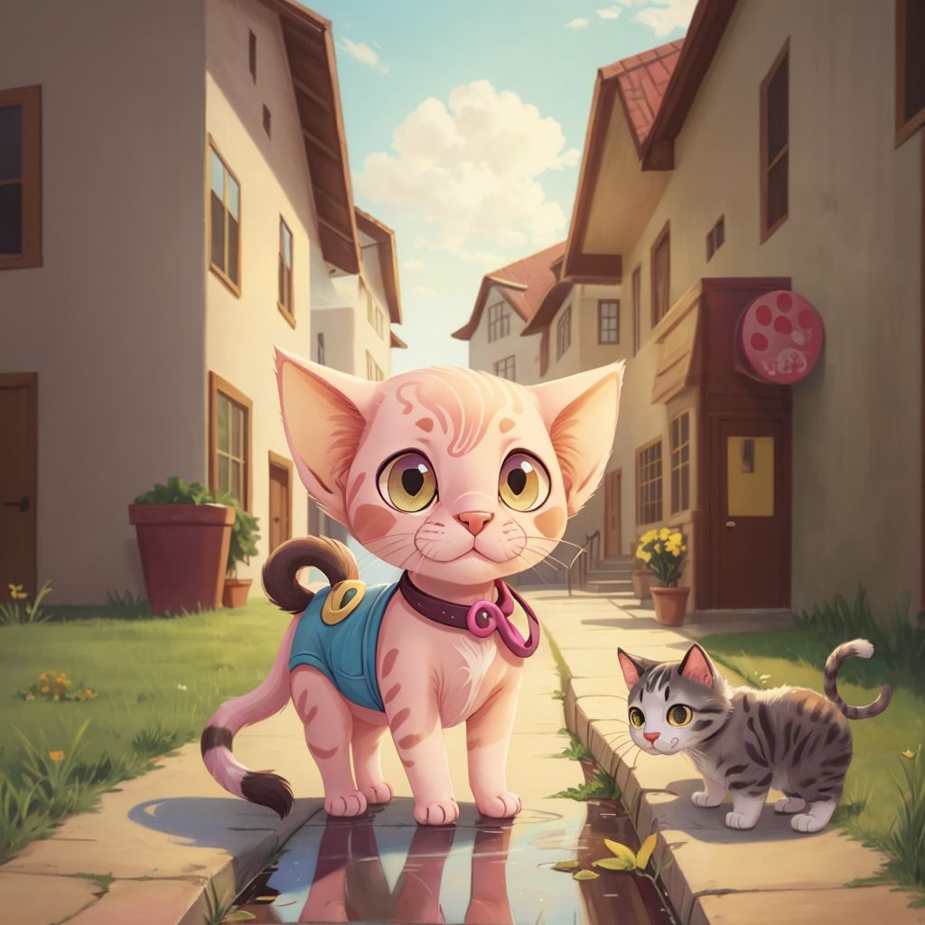 Harry the Hairless Cat Goes To A Very Hairy School